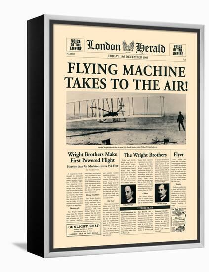 Flying Machine Takes to the Air!-The Vintage Collection-Framed Stretched Canvas