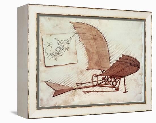 Flying Machine-Leonardo da Vinci-Framed Premier Image Canvas