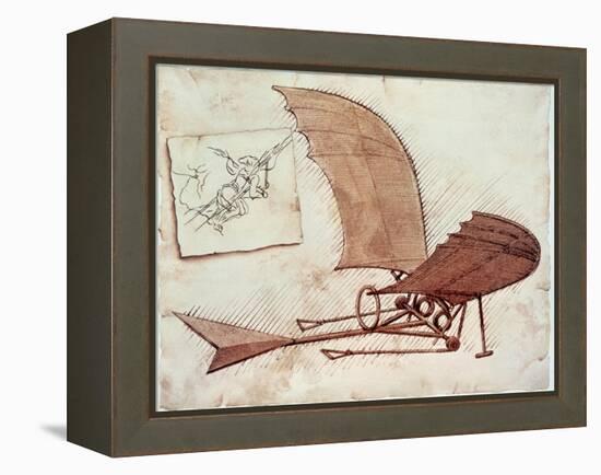 Flying Machine-Leonardo da Vinci-Framed Premier Image Canvas