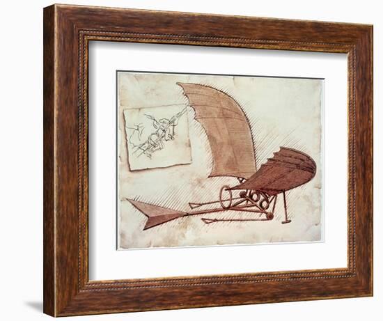 Flying Machine-Leonardo da Vinci-Framed Giclee Print