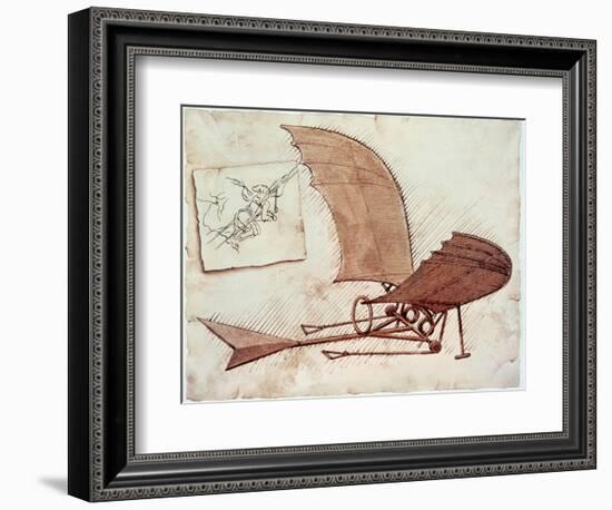 Flying Machine-Leonardo da Vinci-Framed Giclee Print