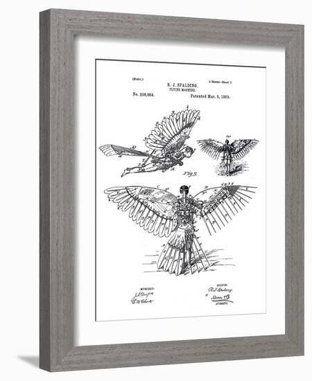 Flying Machine-null-Framed Giclee Print