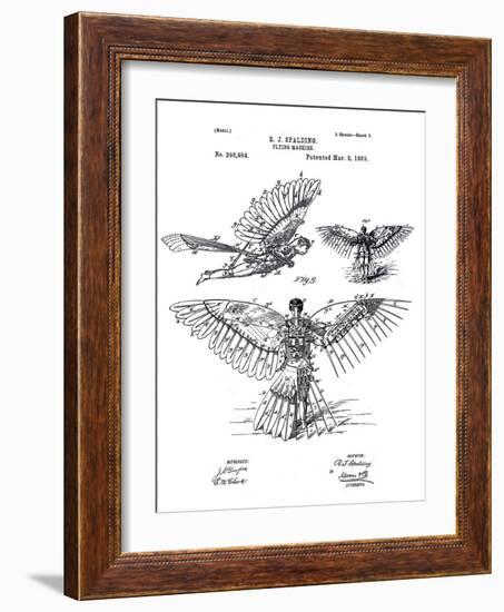 Flying Machine-null-Framed Giclee Print