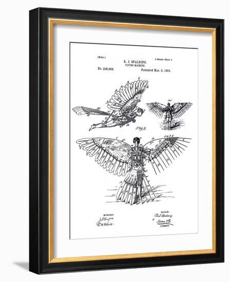 Flying Machine-null-Framed Giclee Print