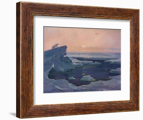 'Flying over the Polar Wastes', 1927-Unknown-Framed Giclee Print