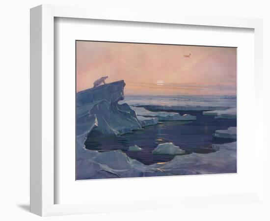 'Flying over the Polar Wastes', 1927-Unknown-Framed Giclee Print