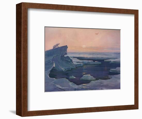 'Flying over the Polar Wastes', 1927-Unknown-Framed Giclee Print