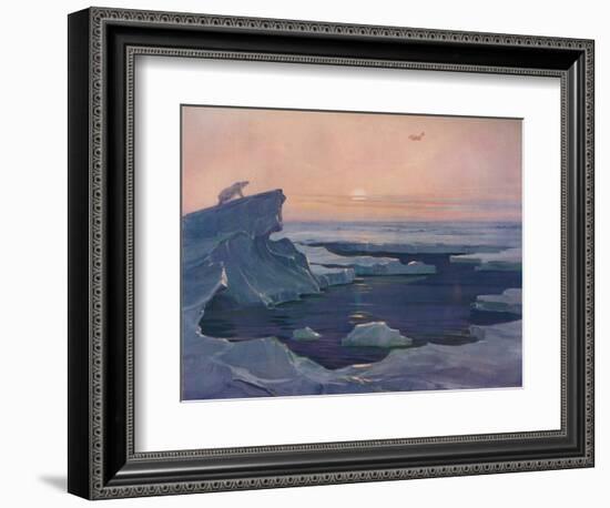 'Flying over the Polar Wastes', 1927-Unknown-Framed Giclee Print