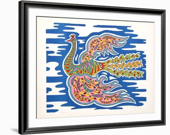 Flying Peacock I-Edouard Dermit-Framed Limited Edition