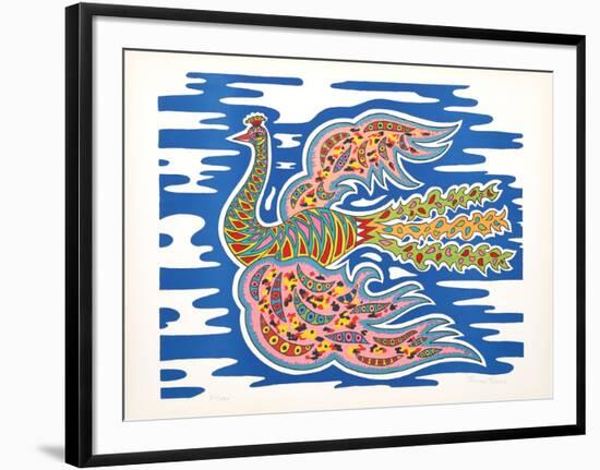 Flying Peacock I-Edouard Dermit-Framed Limited Edition