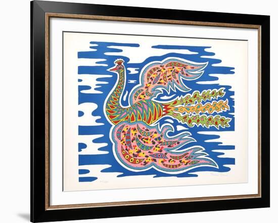 Flying Peacock I-Edouard Dermit-Framed Limited Edition