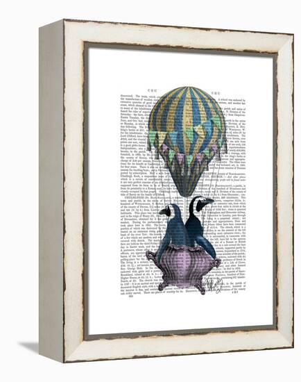 Flying Penguins-Fab Funky-Framed Stretched Canvas