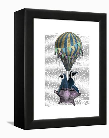 Flying Penguins-Fab Funky-Framed Stretched Canvas