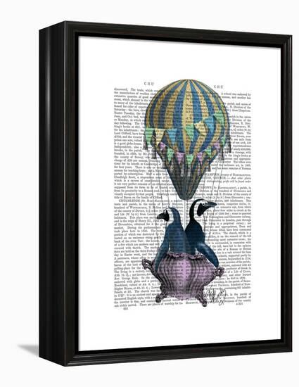 Flying Penguins-Fab Funky-Framed Stretched Canvas