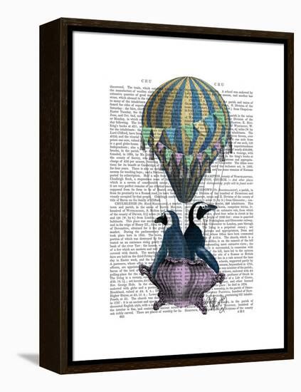 Flying Penguins-Fab Funky-Framed Stretched Canvas