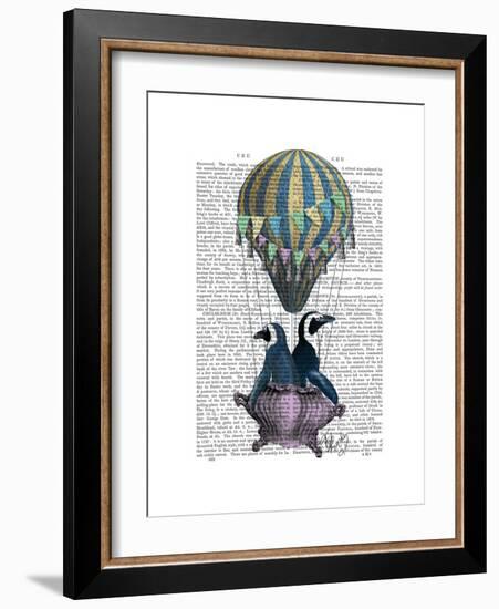 Flying Penguins-Fab Funky-Framed Premium Giclee Print