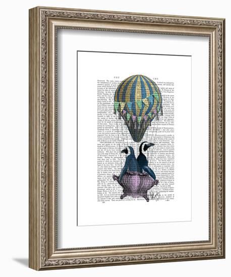 Flying Penguins-Fab Funky-Framed Art Print