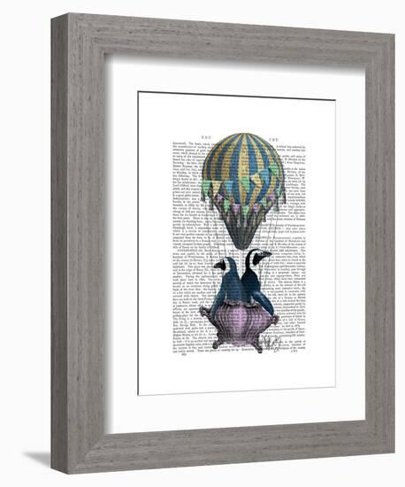 Flying Penguins-Fab Funky-Framed Art Print