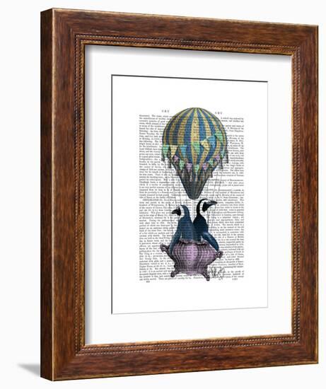 Flying Penguins-Fab Funky-Framed Art Print