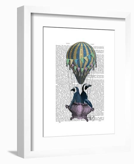 Flying Penguins-Fab Funky-Framed Art Print