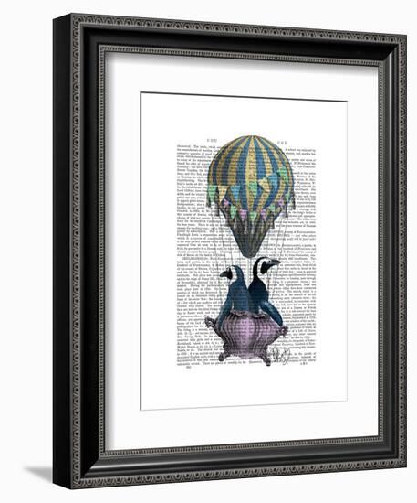 Flying Penguins-Fab Funky-Framed Art Print