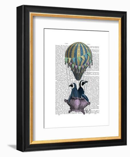 Flying Penguins-Fab Funky-Framed Art Print
