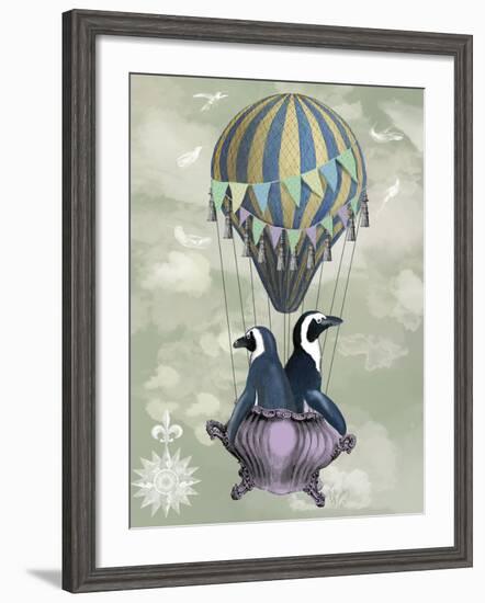 Flying Penguins-Fab Funky-Framed Art Print