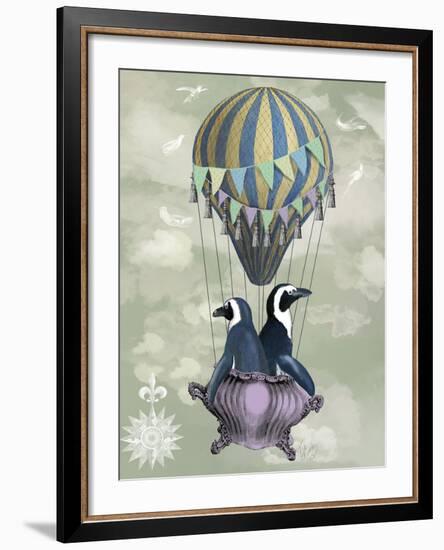 Flying Penguins-Fab Funky-Framed Art Print