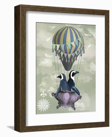 Flying Penguins-Fab Funky-Framed Art Print