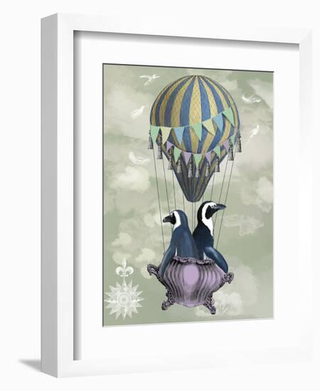 Flying Penguins-Fab Funky-Framed Art Print