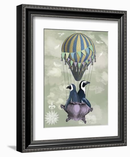 Flying Penguins-Fab Funky-Framed Art Print