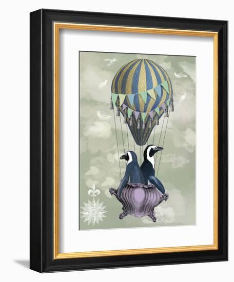 Flying Penguins-Fab Funky-Framed Art Print