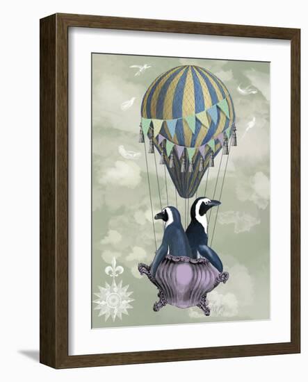 Flying Penguins-Fab Funky-Framed Art Print