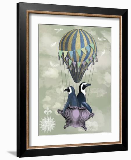 Flying Penguins-Fab Funky-Framed Art Print