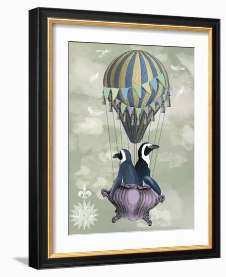 Flying Penguins-Fab Funky-Framed Art Print