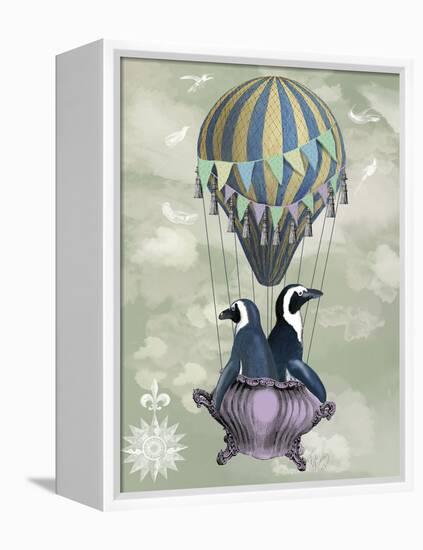 Flying Penguins-Fab Funky-Framed Stretched Canvas