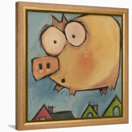 Flying Pig First Flight-Tim Nyberg-Framed Premier Image Canvas