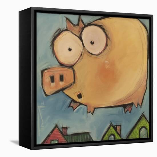 Flying Pig First Flight-Tim Nyberg-Framed Premier Image Canvas