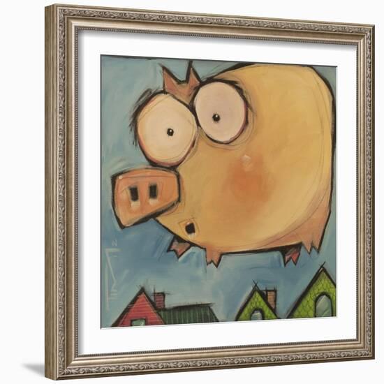 Flying Pig First Flight-Tim Nyberg-Framed Giclee Print