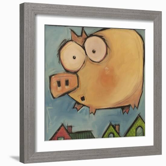 Flying Pig First Flight-Tim Nyberg-Framed Giclee Print