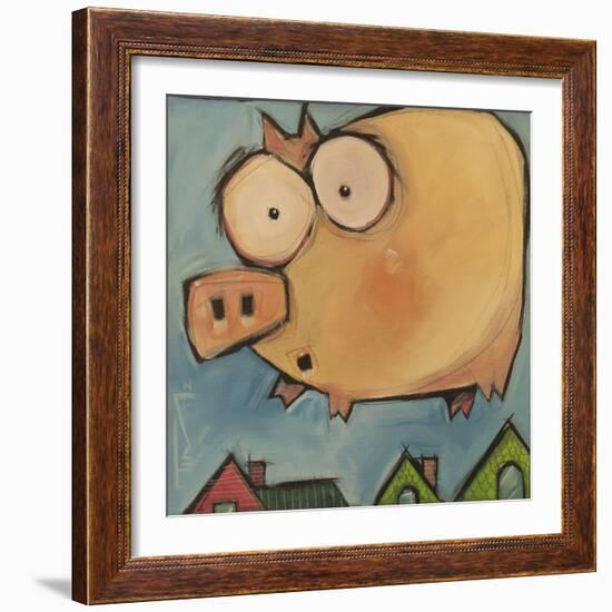 Flying Pig First Flight-Tim Nyberg-Framed Giclee Print