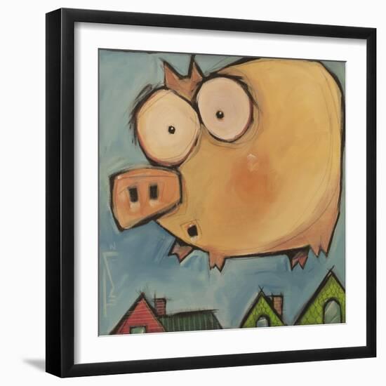 Flying Pig First Flight-Tim Nyberg-Framed Giclee Print