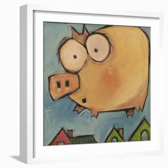 Flying Pig First Flight-Tim Nyberg-Framed Giclee Print