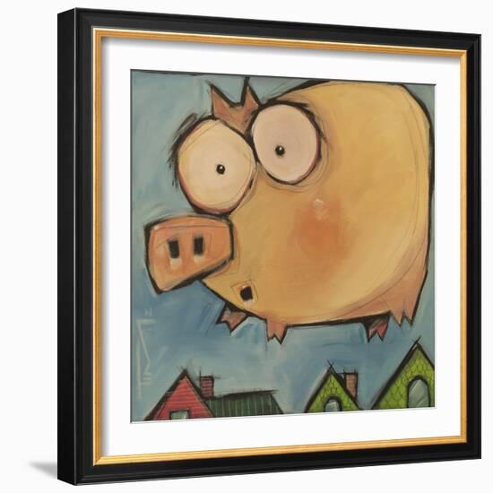 Flying Pig First Flight-Tim Nyberg-Framed Giclee Print