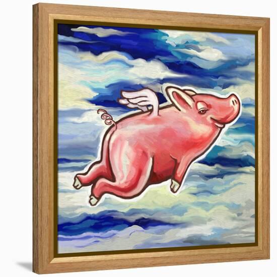Flying Pig-Howie Green-Framed Premier Image Canvas