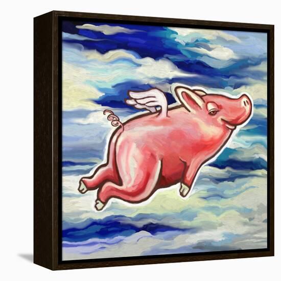 Flying Pig-Howie Green-Framed Premier Image Canvas