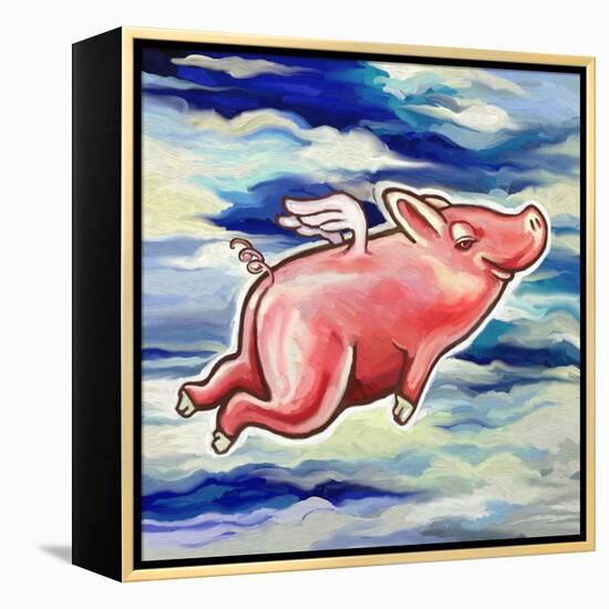Flying Pig-Howie Green-Framed Premier Image Canvas