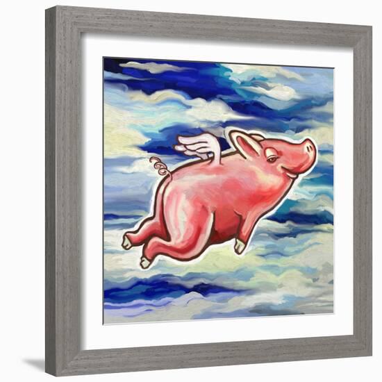 Flying Pig-Howie Green-Framed Giclee Print