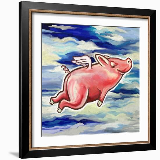 Flying Pig-Howie Green-Framed Giclee Print