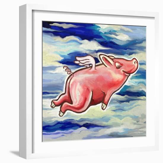 Flying Pig-Howie Green-Framed Giclee Print